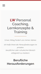 Mobile Screenshot of lw-coaching.de